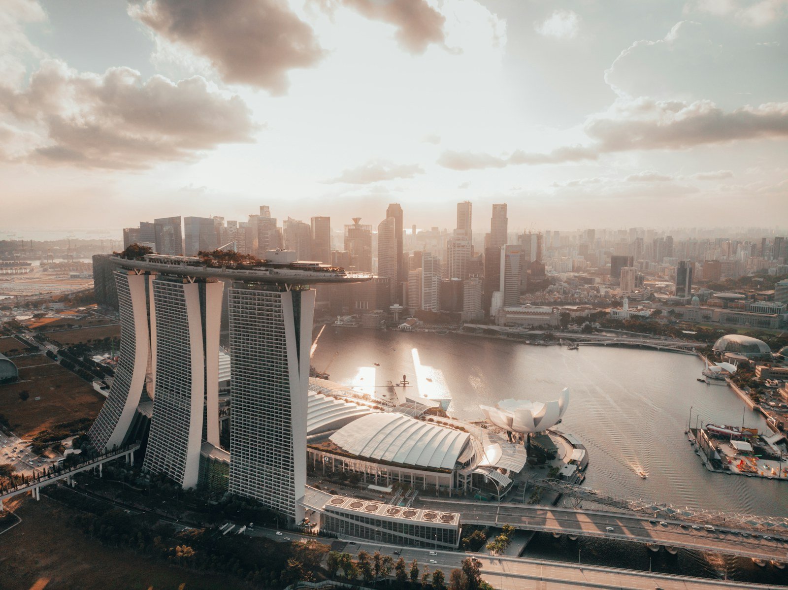 Marina Bay Sands and Singapore city skyline